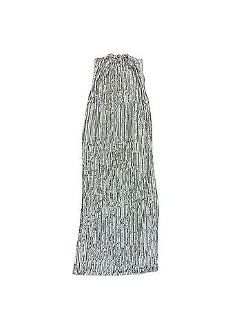 ASOS DESIGN High Neck Embellished Midi Dress Plisse Sequin Cocktail Dress (view 2)