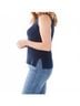 FDJ Solid Blue Natalie Textured Knit Tank Top in Navy Size L - photo 4