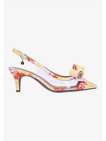 J. Renee Women's Calista Pumps in Clear/Warm Multi Fabric (view 1)