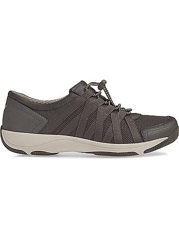 Dansko Women's Honor Sneakers in Charcoal / Metallic Suede (view 1)