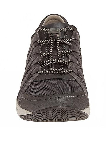 Dansko Women's Honor Sneakers in Charcoal / Metallic Suede (view 2)