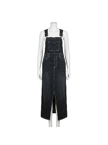 Rails Westlake Overall Maxi Dress in Black Sand (view 1)
