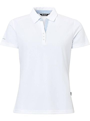 abacus Bovey Drycool Short Sleeve Polo in White (view 1)