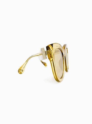 APERCU Women's Le Chat Sunglasses in D'Or (view 2)