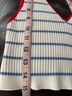 STAUD Stripes White Blue Tank Top Size M - photo 8
