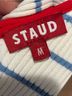 STAUD Stripes White Blue Tank Top Size M - photo 3
