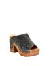 BED|STU Black Deva Clog Flatform Heel in Black Lux Size 8 1/2 - photo 1