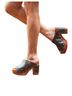 BED|STU Black Deva Clog Flatform Heel in Black Lux Size 8 1/2 - photo 2