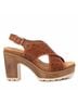 XTI Brown Women's Refresh Heeled Sandals Size 8 - photo 1
