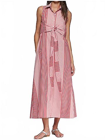 Vilagallo Margas Dress in Red (view 2)