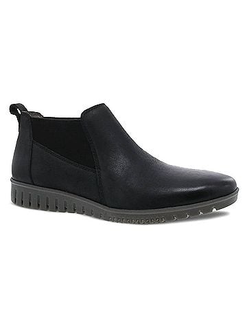 Dansko Women's Louisa Ankle Boots in Black Burnished (view 1)