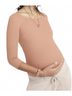 Hatch Solid Brown Pia Maternity Top in Clay Size M - photo 3