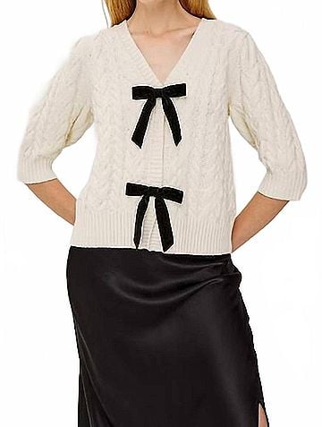 Rails Clarissa Sweater in Ivory Cables (view 2)