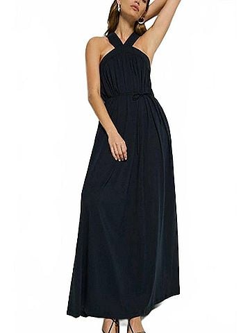 NATION LTD Brielle Halter Maxi Dress in Night Sky (view 2)