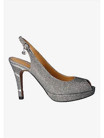 J. Renee Women's Onille Sling Back Pumps in Pewter Dance Glitter (view 1)