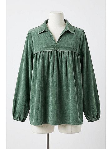 Andree by UNIT Definitely A Yes Top in Hunter Green (view 1)
