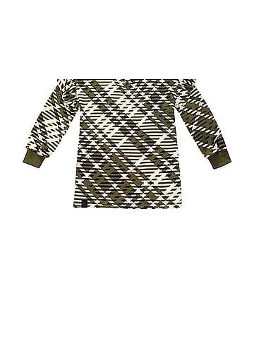 Omamimini Girls' Plaid Ruffle Terry Dress (view 2)