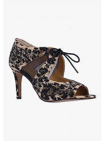 J. Renee Women's Kiandra Shootie Pumps in Brown/Black Animal Print (view 1)