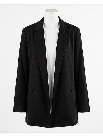 Ripley Rader Ponte Knit Oversized Blazer in Black (view 1)