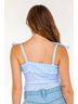 KESTAN Checkered-gingham Blue Picnic Sleeveless Top Size XS - photo 4