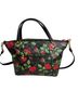 Coach Floral Black Red Green Leather Tote One size - photo 2