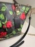 Coach Floral Black Red Green Leather Tote One size - photo 5