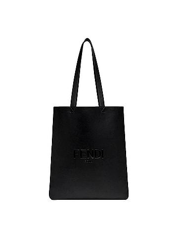 Fendi Roma Embossed Logo Calf Leather Large Shopping Tote Bag (view 1)