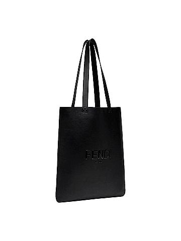 Fendi Roma Embossed Logo Calf Leather Large Shopping Tote Bag (view 2)