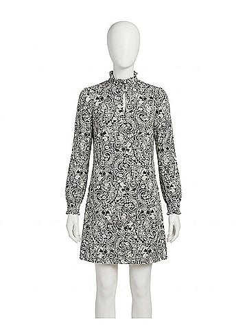 Tyler Boe Mia Velvet Lace Dress in Multi (view 1)