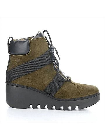 FLY London Women's Blom460 Boots in Sludge/Black (view 1)