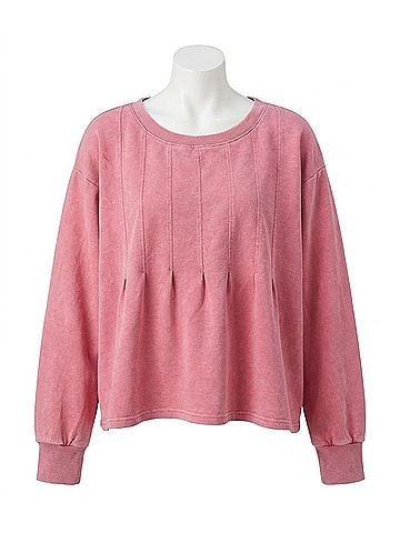 Jodifl Sammy Pleated Sweatshirt in Cyclamen (view 1)