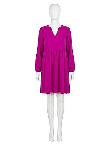 Jodifl Sweet Babydoll Dress in Magenta (view 1)