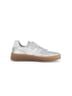 Gabor Solid Silver Women's Flat Sneaker in Nappa Silver Size 6 - photo 1