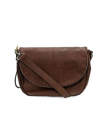 Joy Susan Women's Helene Saddle Crossbody Bag in Walnut (view 1)