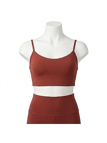 Varley Freesoft Emmie Bralette in Russett Brown (view 1)