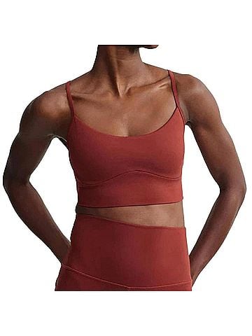Varley Freesoft Emmie Bralette in Russett Brown (view 2)