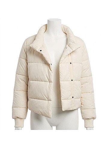 Lilla P Knit Cuff Jacket in Talc (view 1)