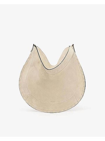Isabel Marant Oskan Hobo Soft Shoulder Bag in Chalk (view 2)
