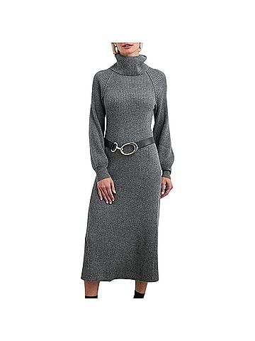 Rails Carrie Midi Dress in Charcoal Heather (view 2)