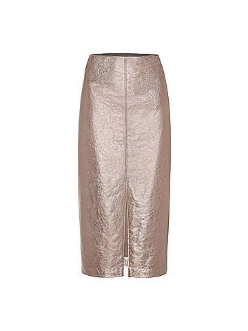 Brochu Walker The Esme Metallic Skirt in Mica (view 1)