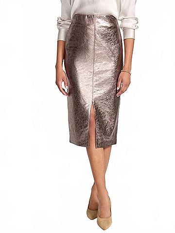 Brochu Walker The Esme Metallic Skirt in Mica (view 2)