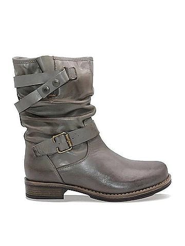 Eric Michael Women's Laguna Scrunch Boot in Grey (view 1)