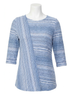 Habitat Blue Mixed Elbow Boatneck Pullover in Twilight Size XS - photo 1