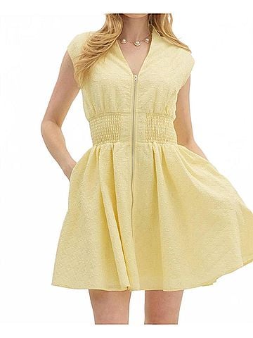 Entro Cali Mini Dress in Yellow (view 2)