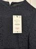 Zara Floral Black Blue Cocktail Dress Size M - photo 3