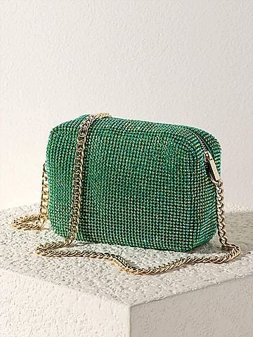 Shiraleah Women's Hedi Shoulder Bag in Green (view 2)