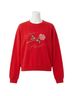 Z Supply Graphic Red First Date Sweatshirt in Red Size M - photo 1