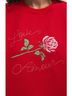 Z Supply Graphic Red First Date Sweatshirt in Red Size M - photo 4
