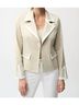 Joseph Ribkoff Solid Brown Fitted Jacket in Tan/White Size XL - photo 2
