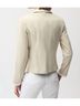 Joseph Ribkoff Solid Brown Fitted Jacket in Tan/White Size XL - photo 3